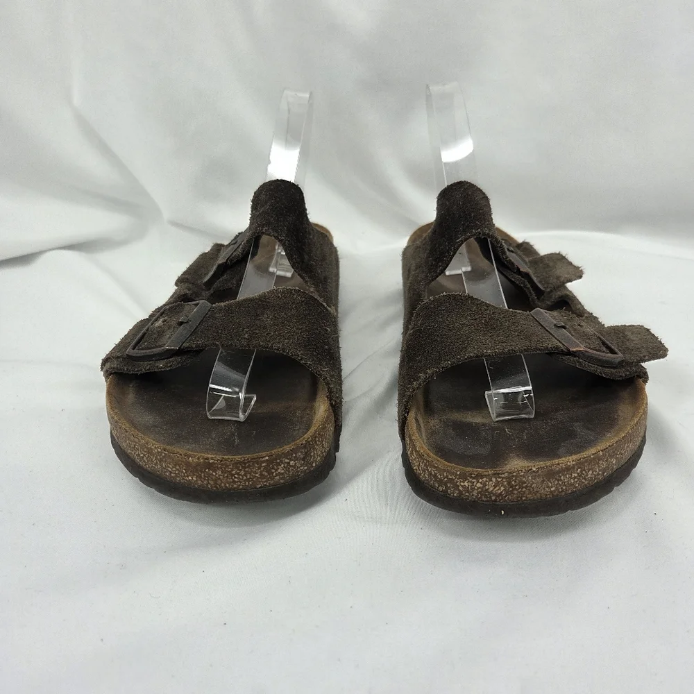 Birkenstock Arizona Brown Suede Sandals sz 41